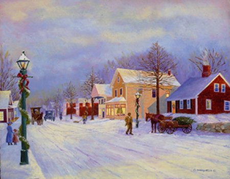 C. BARRY HILLS "Christmas at Hallet's"