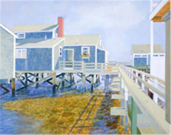 C. BARRY HILLS "Old North Wharf"